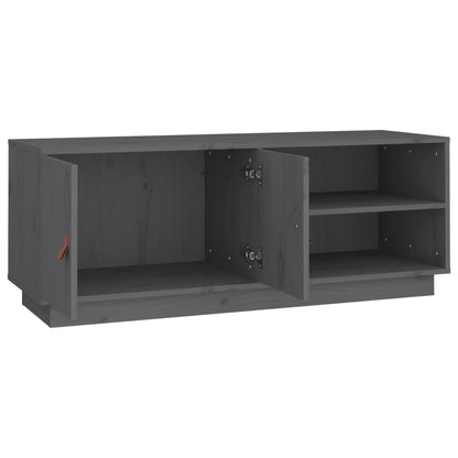 TV Cabinet Grey 105x34x40 cm Solid Wood Pine