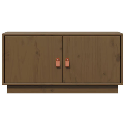 TV Cabinet Honey Brown 80x34x40 cm Solid Wood Pine