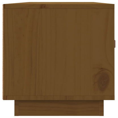 TV Cabinet Honey Brown 80x34x35 cm Solid Wood Pine