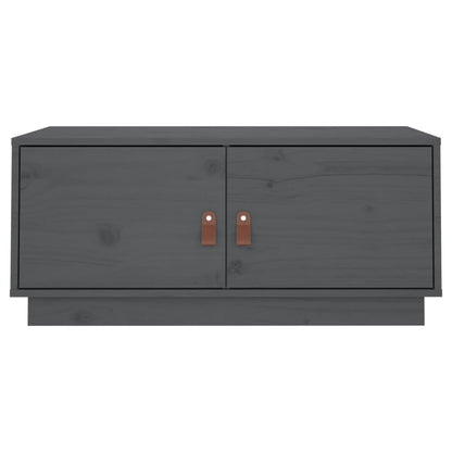 Coffee Table Grey 80x50x35 cm Solid Wood Pine