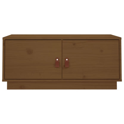 Coffee Table Honey Brown 80x50x35 cm Solid Wood Pine