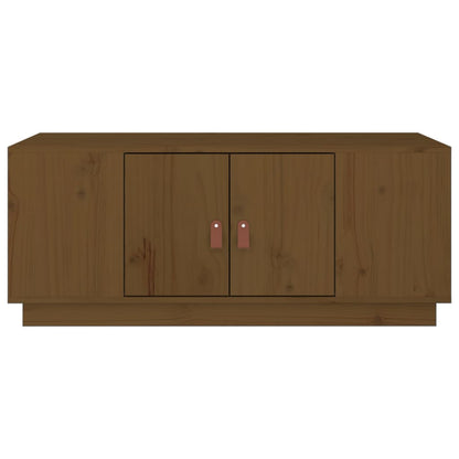 Coffee Table Honey Brown 100x50x41 cm Solid Wood Pine