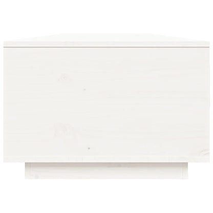 Coffee Table White 80x50x35.5 cm Solid Wood Pine