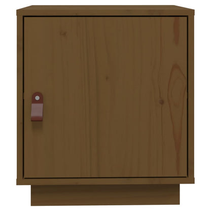 Solid Pine Bedside Cabinet, Honey Brown 40x34x45 cm