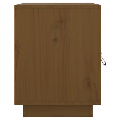 Solid Pine Bedside Cabinet, Honey Brown 40x34x45 cm