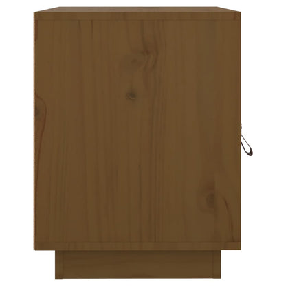 Solid Pine Bedside Cabinets Set, Honey Brown 40x34x45 cm
