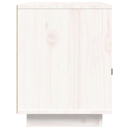 Solid Pine Bedside Cabinet, White 40x34x45 cm - Stylish & Durable