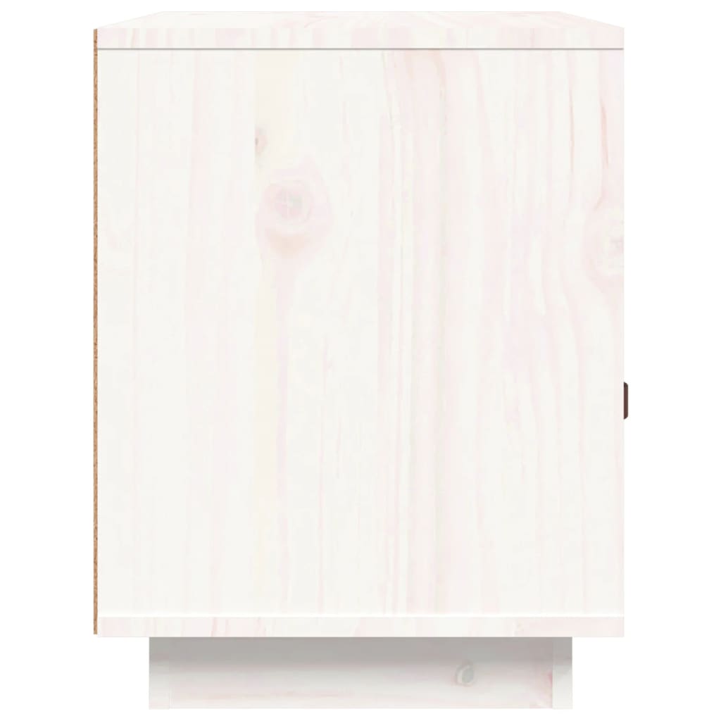 Solid Pine Bedside Cabinets 2pcs - White 40x34x45 cm