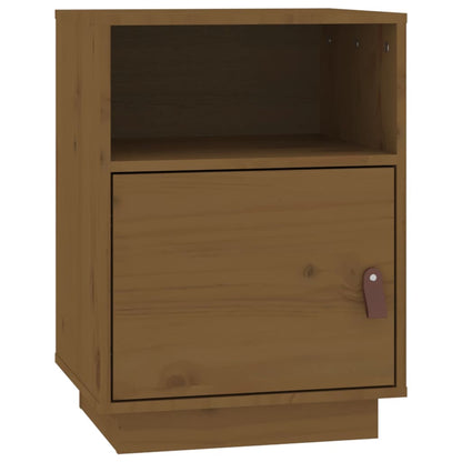 Solid Pine Bedside Cabinets, Honey Brown, 2 Pcs, 40x34x55 cm