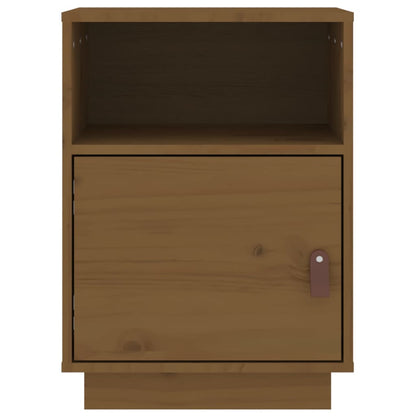 Solid Pine Bedside Cabinets, Honey Brown, 2 Pcs, 40x34x55 cm