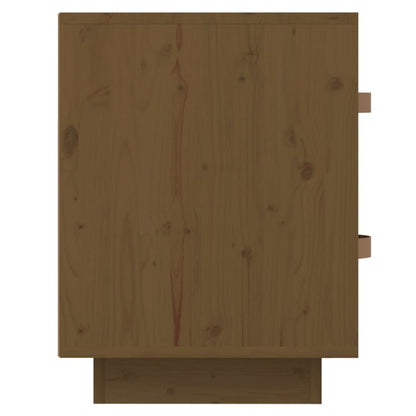 Solid Pine Bedside Cabinet Honey Brown 40x34x45 cm