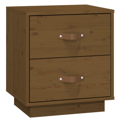Honey Brown Solid Pine Bedside Cabinets 2 pcs - 40x34x45 cm