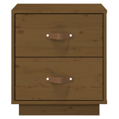 Honey Brown Solid Pine Bedside Cabinets 2 pcs - 40x34x45 cm