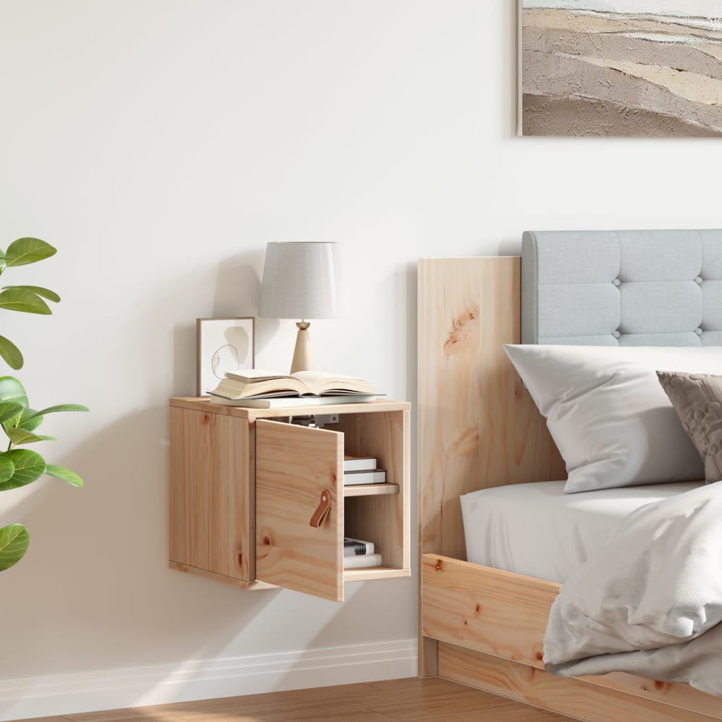 Wall Cabinet 31.5x30x30 cm Solid Wood Pine