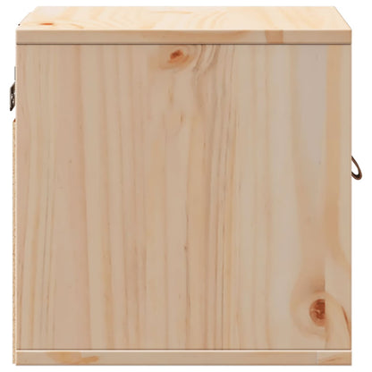 Wall Cabinet 31.5x30x30 cm Solid Wood Pine