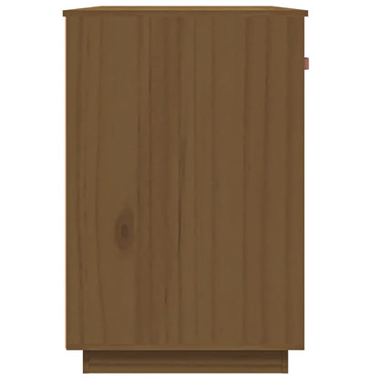 Solid Pine Desk 95x50x75 cm - Honey Brown Finish