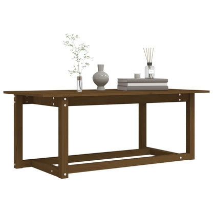 Coffee Table Honey Brown 110x55x45 cm Solid Wood Pine