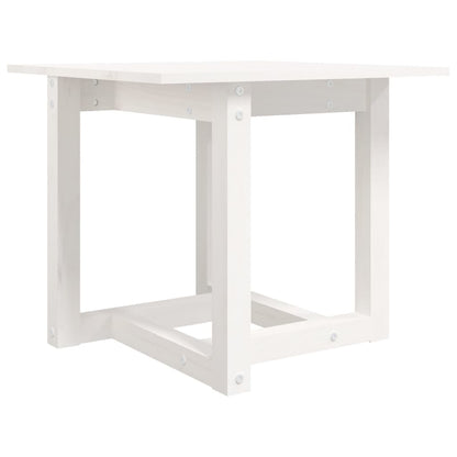 Coffee Table White 50x50x45 cm Solid Wood Pine