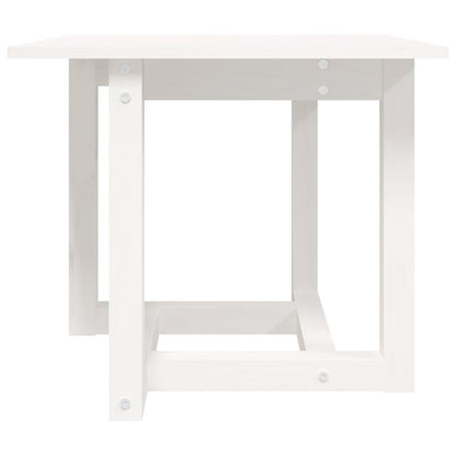 Coffee Table White 50x50x45 cm Solid Wood Pine
