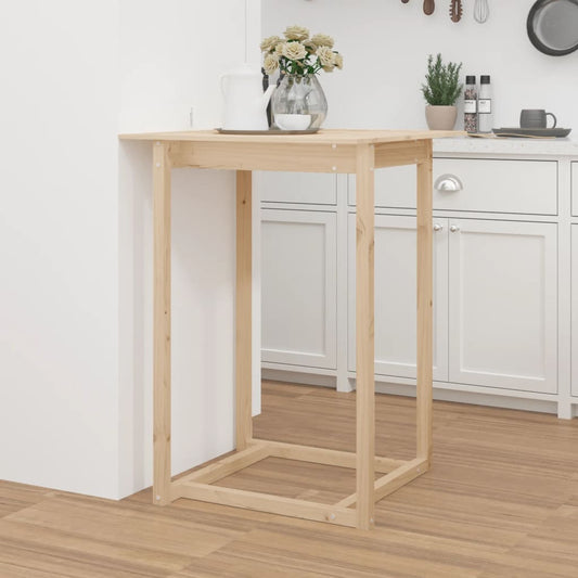 Solid Pine Bar Table, 80x80x110 cm - Stylish & Durable Design
