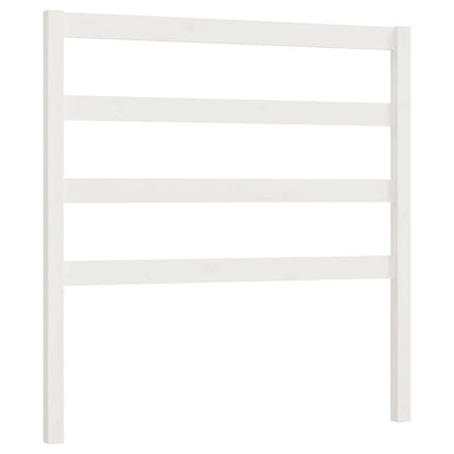 Solid Pine Wood White Headboard 95x4x100 cm - Elegant & Sturdy