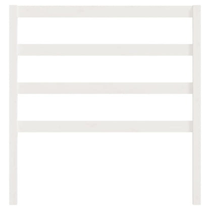 Solid Pine Wood White Headboard 95x4x100 cm - Elegant & Sturdy
