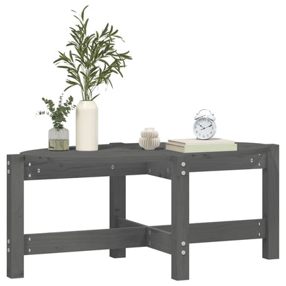 Coffee Table Grey 87x48x35 cm Solid Wood Pine