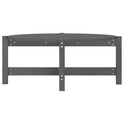 Coffee Table Grey 87x48x35 cm Solid Wood Pine
