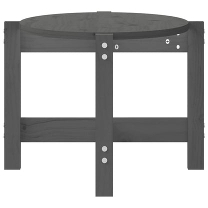 Coffee Table Grey 87x48x35 cm Solid Wood Pine