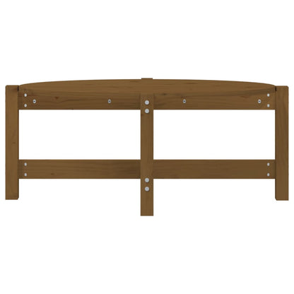 Coffee Table Honey Brown 87x48x35 cm Solid Wood Pine