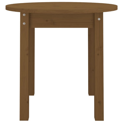 Coffee Table Honey Brown Ø 45x40 cm Solid Wood Pine