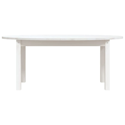Coffee Table White 110x55x45 cm Solid Wood Pine