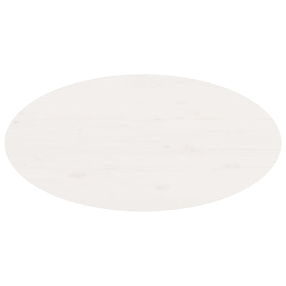 Coffee Table White 80x40x35 cm Solid Wood Pine