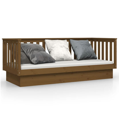Honey Brown Pine Day Bed Frame 75x190cm - No Mattress Included