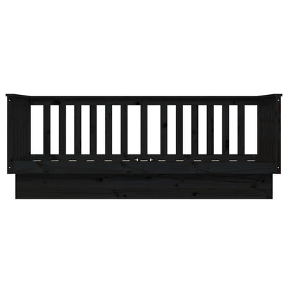 Black Pine Solid Wood Day Bed Frame 75x190 cm - No Mattress