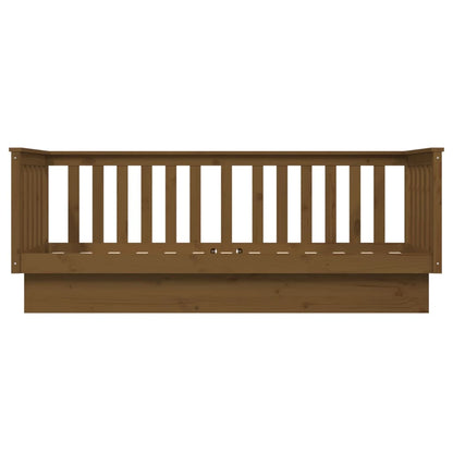 Day Bed without Mattress Honey Brown 90x190 cm Single Solid Wood Pine