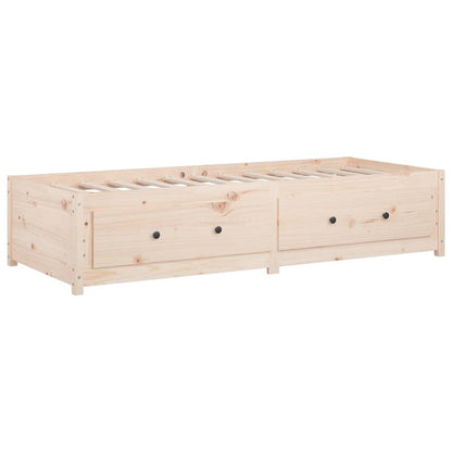 Solid Pine Wood Day Bed Frame 80x200 cm - Mattress Not Included