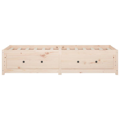 Solid Pine Wood Day Bed Frame 80x200 cm - Mattress Not Included