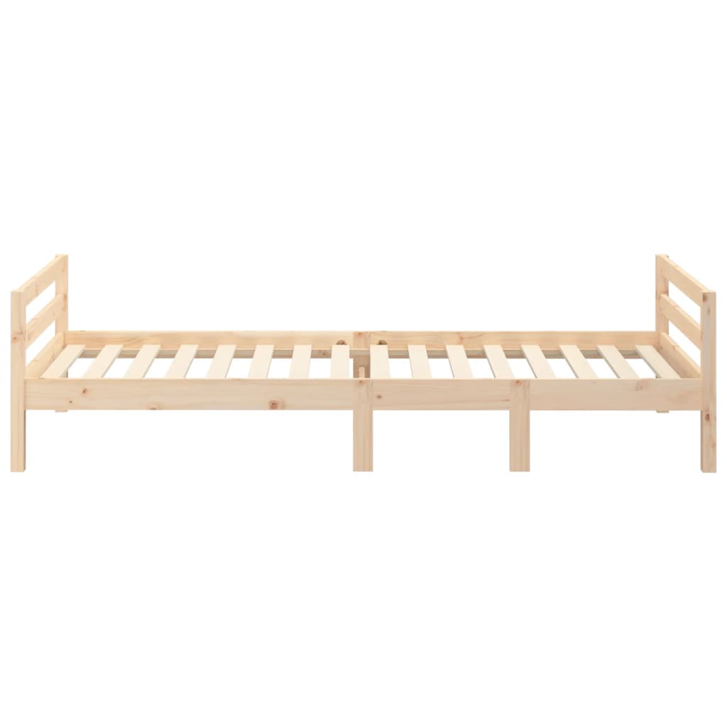 Solid Pine Wood Bed Frame 90x200 cm - No Mattress Included