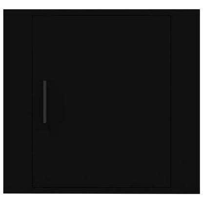 Wall-mounted Bedside Cabinets 2 pcs Black 50x30x47 cm