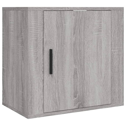 Grey Sonoma Wall-Mounted Bedside Cabinets 2pcs, 50x30x47 cm