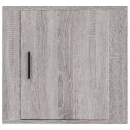 Grey Sonoma Wall-Mounted Bedside Cabinets 2pcs, 50x30x47 cm