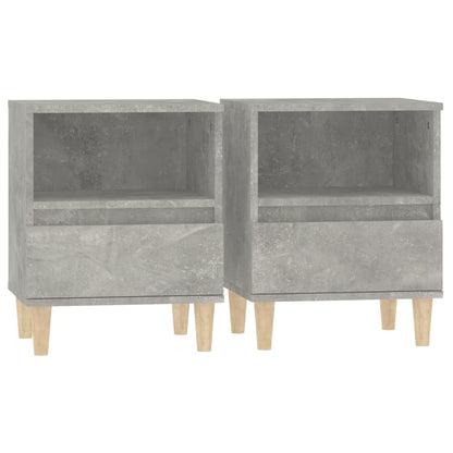 Concrete Grey Bedside Cabinets 2pcs - Sleek Design 40x35x50 cm