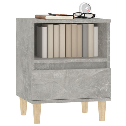 Concrete Grey Bedside Cabinets 2pcs - Sleek Design 40x35x50 cm