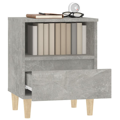 Concrete Grey Bedside Cabinets 2pcs - Sleek Design 40x35x50 cm