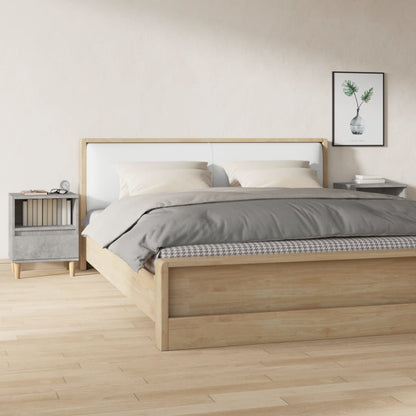 Concrete Grey Bedside Cabinets 2pcs - Sleek Design 40x35x50 cm