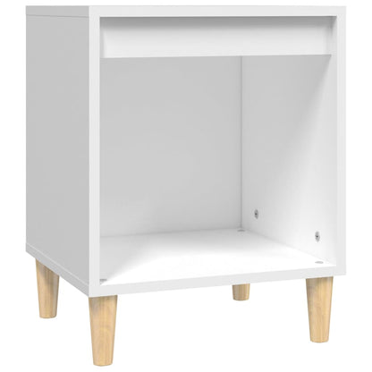 White Bedside Cabinets Set of 2 - Sleek Design, 40x35x50 cm