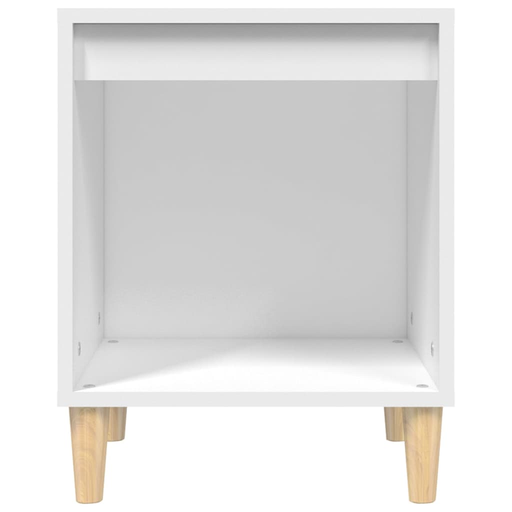 White Bedside Cabinets Set of 2 - Sleek Design, 40x35x50 cm