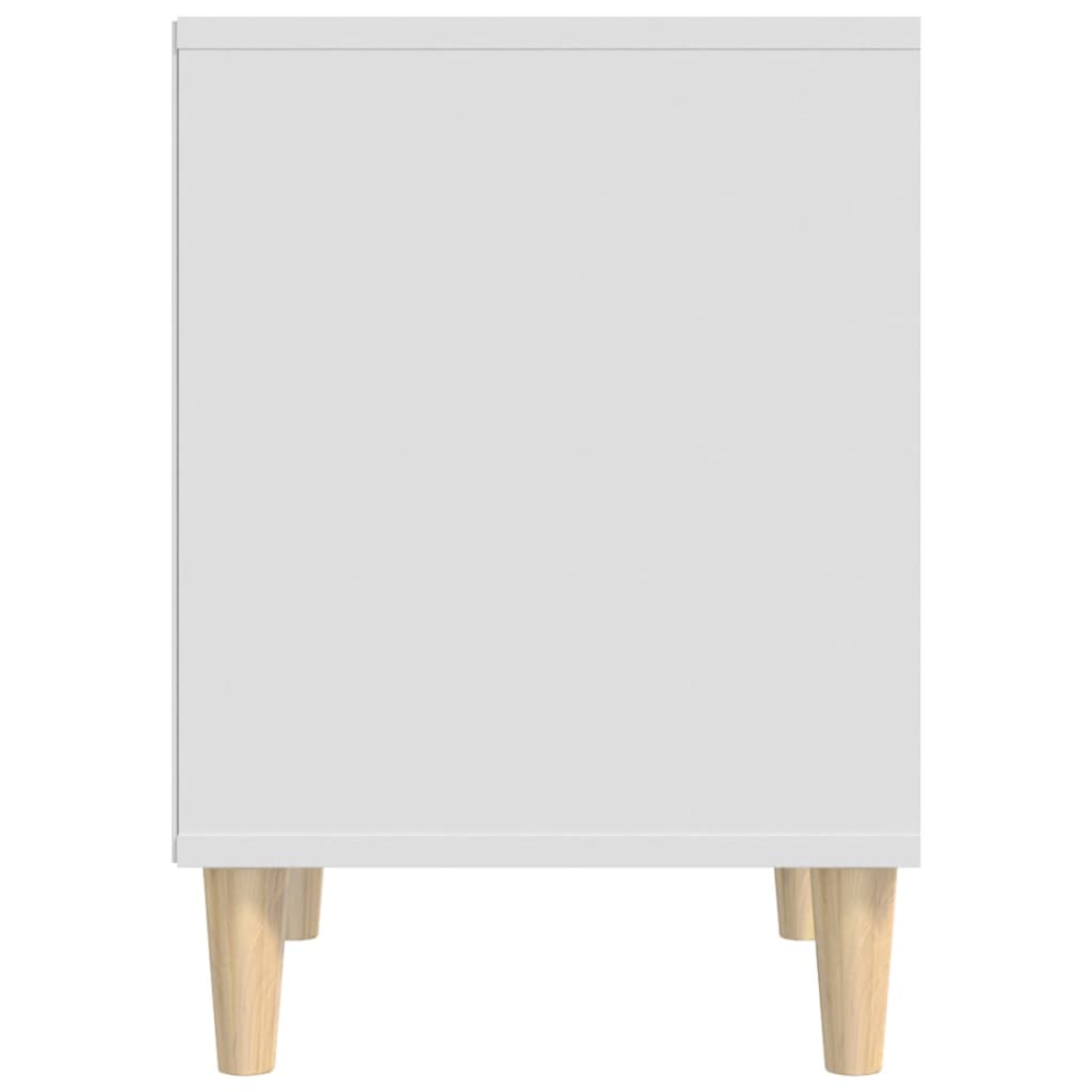 White Bedside Cabinets Set of 2 - Sleek Design, 40x35x50 cm