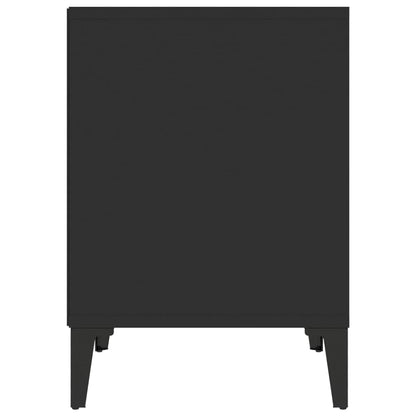 Black Bedside Cabinets Set of 2 - 40x35x50 cm - Sleek & Stylish Design